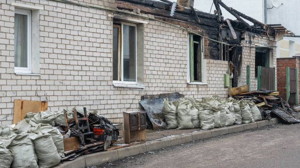 Professional Fire Damage Removal technician working in New Richmond, OH